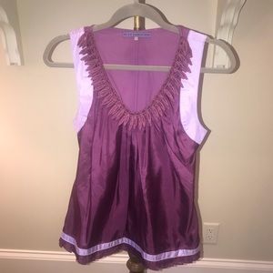 Purple Blouse with Detailing